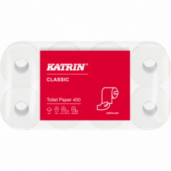 Туалетний папір у стандартних рулонах Katrin Classic двошаровий 14293