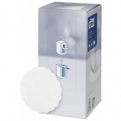 Костер Tork паперовий білий, зубчастий край 474474