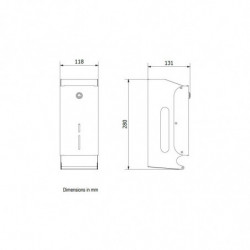 Диспенсер для рулонного туалетного паперу NOFER з неіржавкої сталі 05101.S