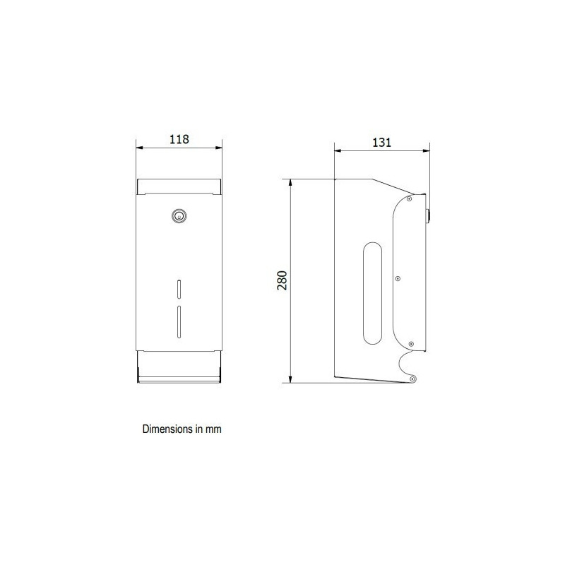 Диспенсер для рулонного туалетного паперу NOFER з неіржавкої сталі 05101.S