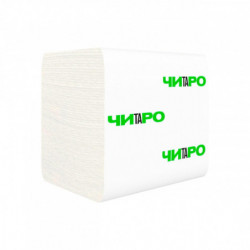 Папір туалетний листовий 2-шар., 300 шт., 21×10,5 см. Крайове тиснення, целюлоза