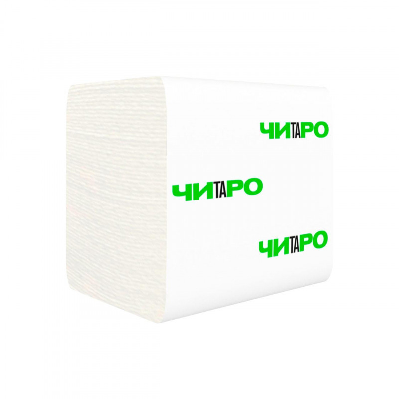 Папір туалетний листовий 2-шар., 300 шт., 21×10,5 см. Крайове тиснення, целюлоза