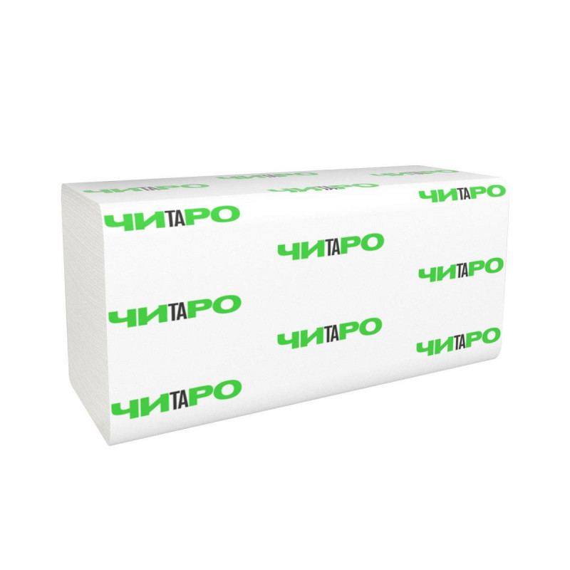 Рушники паперові V-складання 1-шар., 250 аркушів, 23х21 см. Целюлоза