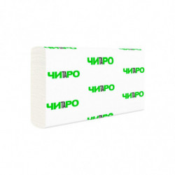 Рушники паперові Z-складання вузькопанельні 2-шар., 200 аркушів, 21х22 см. Целюлоза