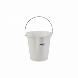 Vikan відро пластикове з металевою ручкою, 12л, білий