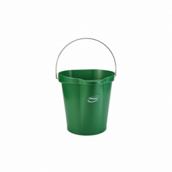 Vikan відро пластикове з металевою ручкою, 12л, зелений