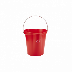 Vikan відро пластикове з металевою ручкою, 12л, червоний