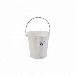 Vikan відро пластикове з металевою ручкою, 6л, білий