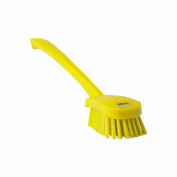Vikan щітка ручна з довгою ручкою, жорстка, 415мм, жовта