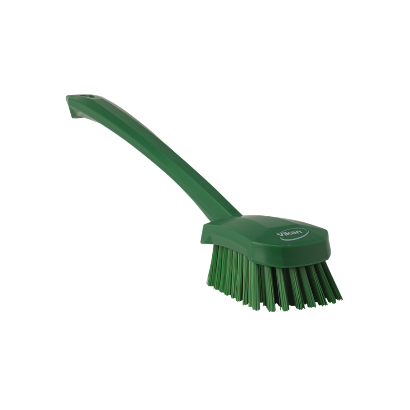 Vikan щітка ручна з довгою ручкою, жорстка, 415мм, зелена