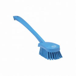 Vikan щітка ручна з довгою ручкою, жорстка, 415мм, синя