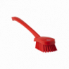 Vikan щітка ручна з довгою ручкою, жорстка, 415мм, червона