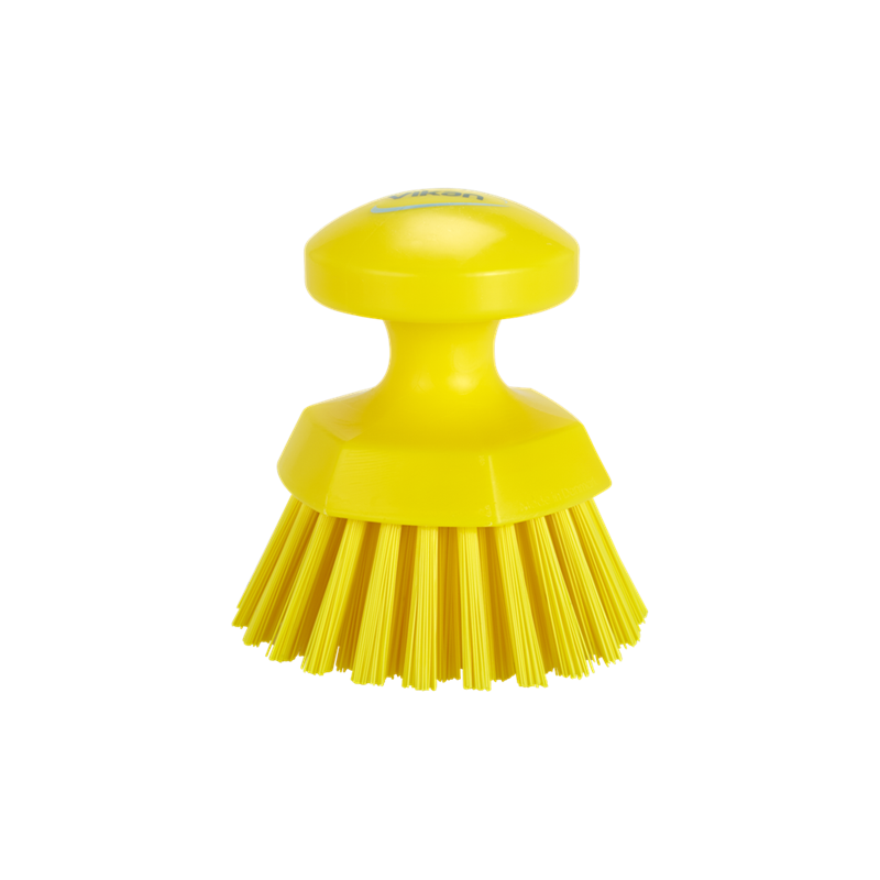 Vikan щітка ручна кругла, жорстка, 110мм, жовта
