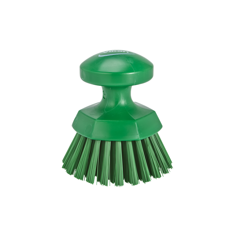 Vikan щітка ручна кругла, жорстка, 110мм, зелена