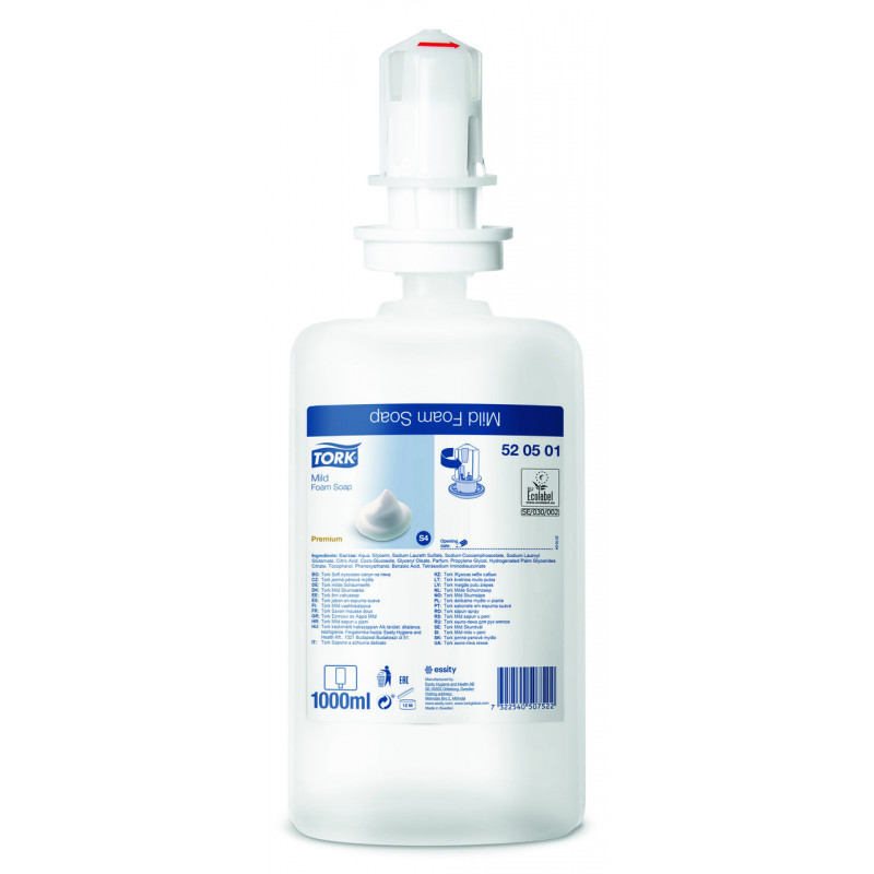 Мило-піна Tork (Premium) для рук, 1000 мл, 2500 порцій, Швеція 520501