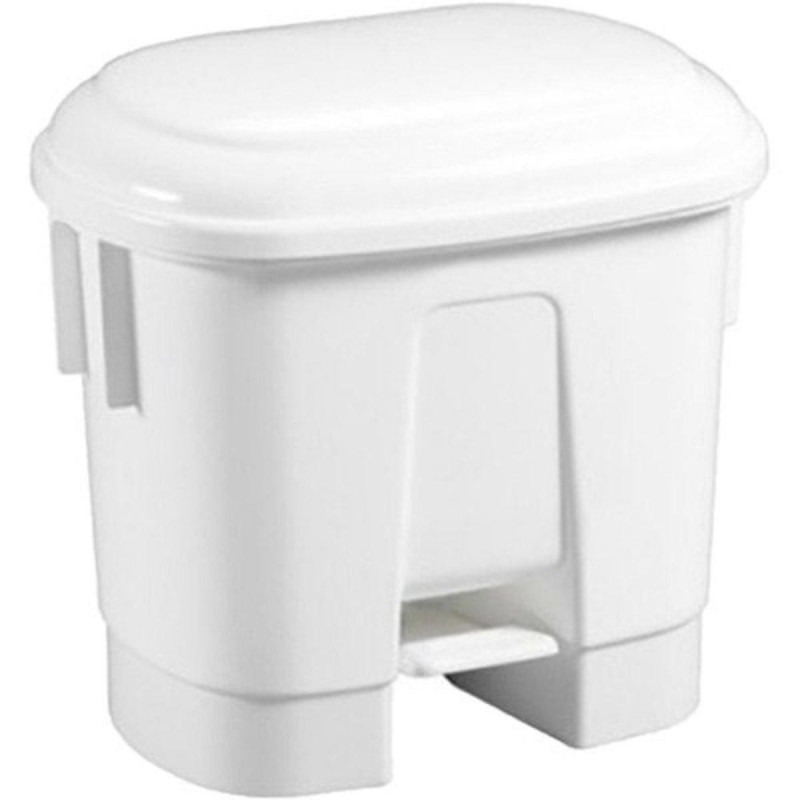 Контейнер для сміття Filmop Sirius з білою кришкою та педаллю, білий, 30 л