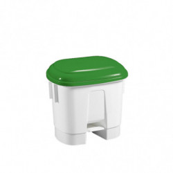 Контейнер для сміття Filmop Sirius з зеленою кришкою та педаллю, 30 л