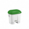 Контейнер для сміття Filmop Sirius з зеленою кришкою та педаллю, 30 л