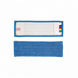 Плоский моп, мікрофібра 40 см, блакитний на кишенях ВД60663