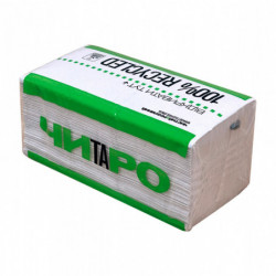 Паперові рушники ЧОРАРО, V-збірка, 2 шарні, 250 аркушів 119523