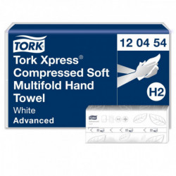 Паперові рушники Tork Xpress Advanced Soft складання Multifold, білі, 2 шари, 21х32 см, 200 листів 120454