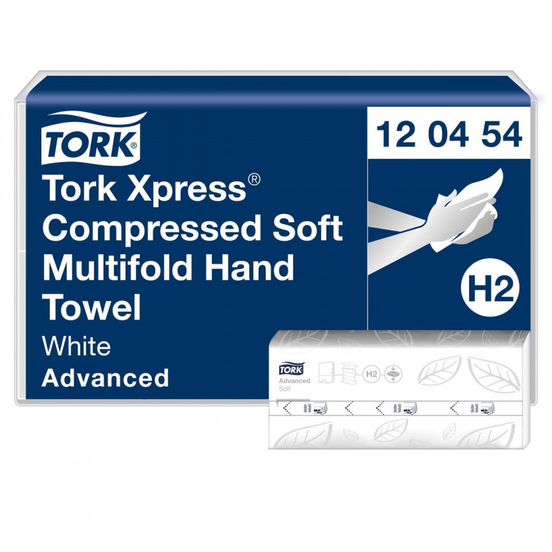 Паперові рушники Tork Xpress Advanced Soft складання Multifold, білі, 2 шари, 21х32 см, 200 листів 120454