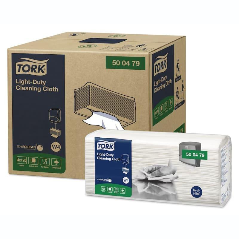 Нетканий протирковий матеріал Tork Premium, білий, 120 листів 500479