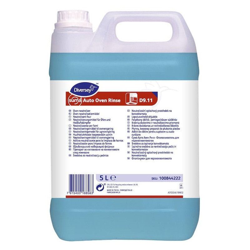 Кислотний засіб для догляду за пароконвекторами Diversey Suma Auto Oven Rinse D9.11, 5 л