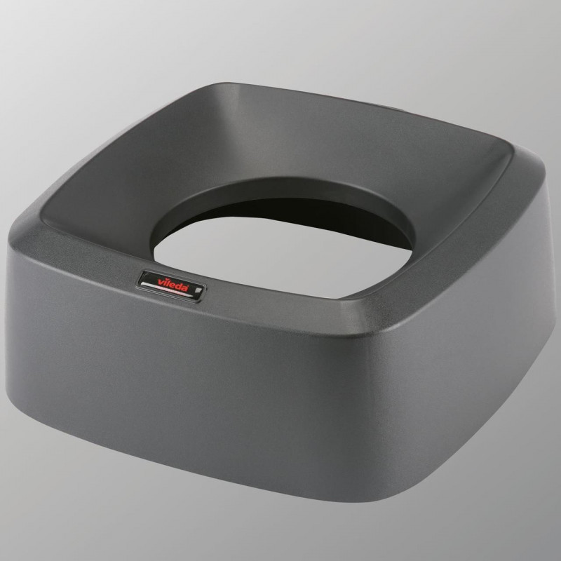 Кришка для контейнера для сміття Vileda Professional Іріс, чорна, квадратна