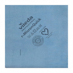 Серветка з мікроволокна Vileda Professional р-МікронКвік для прибирання, синя, 40x38 см, 1 шт