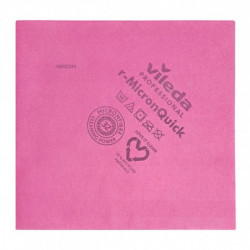 Серветка з мікроволокна Vileda Professional р-МікронКвік для прибирання, червона, 40x38 см, 1 шт