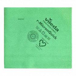 Серветка з мікроволокна Vileda Professional р-МікронКвік для прибирання, зелена, 40x38 см, 1 шт