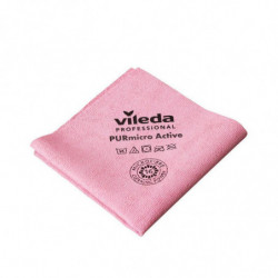 Серветка для прибирання Vileda Professional ПурМікро Ектів, червона, 38x35 см, 1 шт