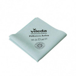 Серветка для прибирання Vileda Professional ПурМікро Ектів, зелена, 38x35 см, 1 шт