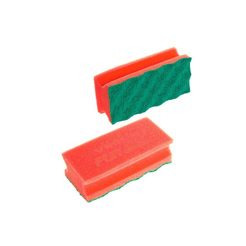 Губка Vileda Professional ПурАктив для дбайливого очищення поверхонь, червона, 14х6,3х4,5 см, 1 шт