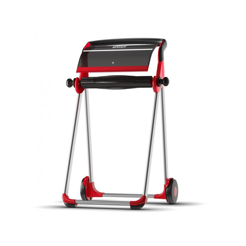 Підлоговий диспенсер для матеріалів у рулонах, Tork червоний/чорний.  652008