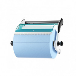 Настінний диспенсер для матеріалів у рулонах Tork, білий/блакитний. 652100