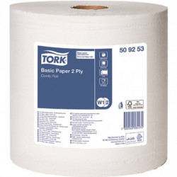 Протиральний папір Tork у малому рулоні, 2 шари 509253