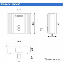 Дозатор для рідкого мила Nofer Inox 03004.S