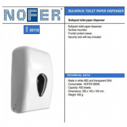 Тримач туалетного паперу Nofer Bulkpack 05118.W