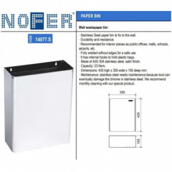 Кошик для сміття Nofer 23 літри 14077.S