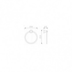 Великий обруч для рушників NOFER SIENA 16357.B