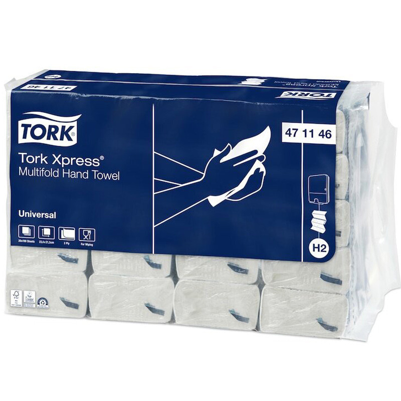 Паперові листові рушники Tork Xpress Multifold Universal 471117/471146
