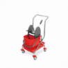 Візок для прибирання, хромований із відром і роликовим віджимом VDM Minimax 1
