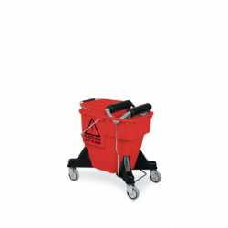 Візок для прибирання, з двома відрами та роликовим ножним віджимом Alex Combi