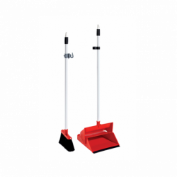 Прибиральний комплект для підмітання: совок на ручці + ручка. Ширина віника — 25 см (ВД4040 SET)