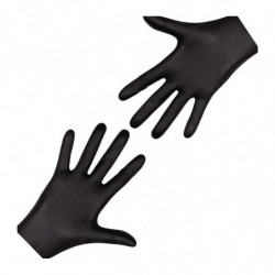 Рукавиці чорні Nitrylex Black нітрилові неопудрені L RD30104004