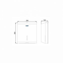 БІЛИЙ ДИСПЕНСЕР ДЛЯ БУМАЖНИХ ПОЛОТЕНЬ З СТАЛІ NOFER 04006.W