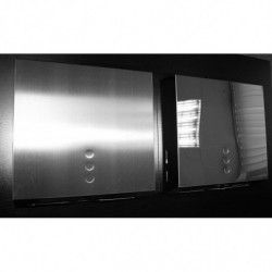 МАТОВИЙ ДИСПЕНСЕР ДЛЯ БУМАЖНИХ ПОЛОТЕНЬ З НЕРЖАВОЇ СТАЛІ NOFER 04006.S