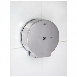 КРУГОВИЙ ГЛЯНЦЕВИЙ ДИСПЕНСЕР З НЕРЖУВАЛЬНИЙ СТАЛІ ДЛЯ ТУАЛІТНОЇ БАМАГІ NOFER 05006.В